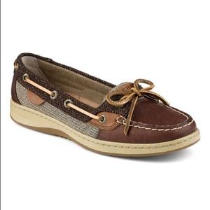 Rare Sperry Top Sider Angelfish Herringbone 7.5
